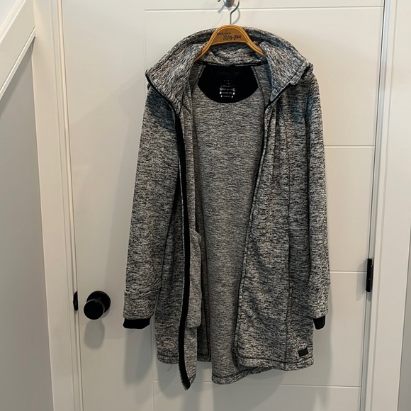 Calvin Klein zip up longer style jacket fleece size large - Picture 2 of 13